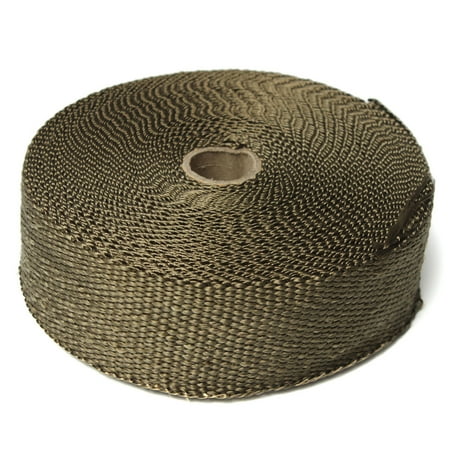 15M Titanium Exhaust Heat Wrap Roll Cable Pipe With 6 Stainless Ties Kit 15M Titanium Exhaust Heat Wrap Roll Cable Pipe With 6 Stainless Ties Kit